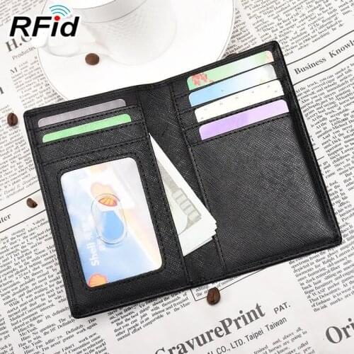 Split Leather ID Card Holder Unisex Credit Card Wallets Slim Women Rfid Card Holder for Men Business Coin Purse