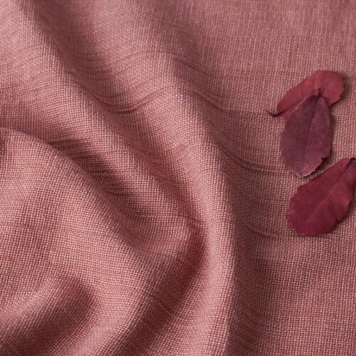 High quality linen rayon fabric Thin style in spring and summer tissu High grade dress and robe customized clothing material