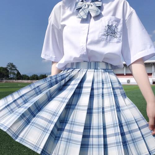 JK Skirts Women 2021 Summer High Waist Skirts Korean Style Pleated Skirts for Girls Cute Sweet Ladies Plaid Mini Skirt Women New