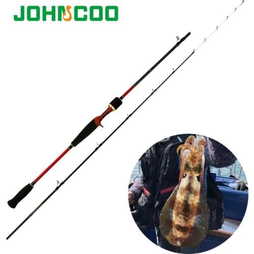 1.8m Cuttlefish Fishing Rod Super Light Saltwater Squid Boat Fishing Rod Sensitive PE 0.6-1.2 Light Jigging Rod