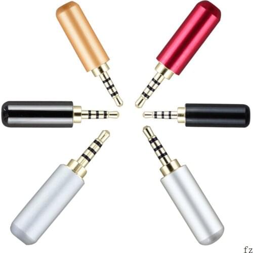 1000 Pcs 3.5mm Male 4 Pole Plug Repair Headphone Cable Solder Connector for Repair Earphone