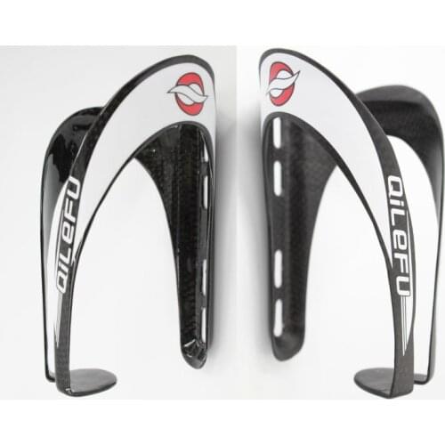 2pcs New QILEFU Road bicycle full carbon fibre drink water bottle cages Mountain bike carbon bottle holder MTB parts Free ship