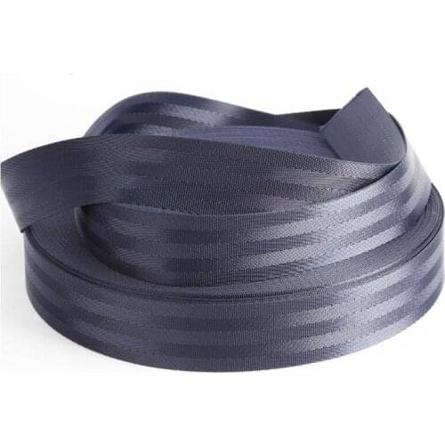 New 5M 20-38mm Royalblue Stripe Nylon Car Seat Safety Belt Heavy Webbing Strap DIY Manual Child Safety Seat Backpack Pet Belt