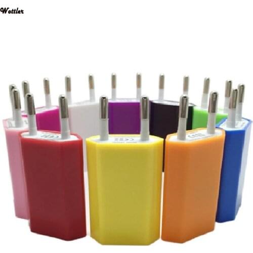 EU Standard US Plug 5V 1A Single USB AC Power Adapter Fast Charging For iPhone 4 4S 5 5S 6 6S 7 8 Plus X SE Phone Wall Charge