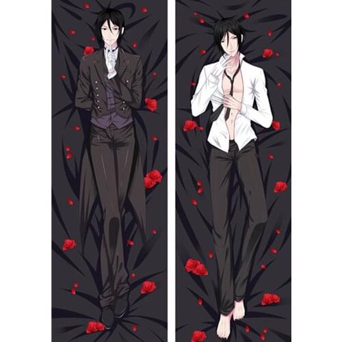 Anime JK Black Butler Sebastian Michaelis Dakimakura Male Body Pillow Cover Case Hug Pillowcase