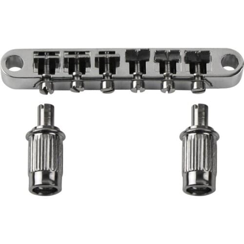 Free shipping! Guitar Bridge LP Style Electric Guitar Bridge Tune-O-Matic Guitar Bridge DIY Replacement (Chrome/Black/Golden)