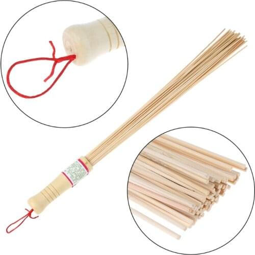 H7JC Natural Bamboo Pat Fitness Sticks High Quality Wood Handle Of Body Massage