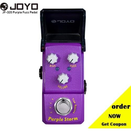 JOYO Ironman Series JF-320 Electric Guitar Mini Effect Pedals Purple Storm Fuzz Effect Pedal True Bypass for Electric Guitar