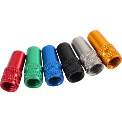4 Pcs MTB Mountain Bike Valve Cap Aluminium Alloy Dustproof Bicycle Tyre Air Nozzles Cover Cycling Accessories