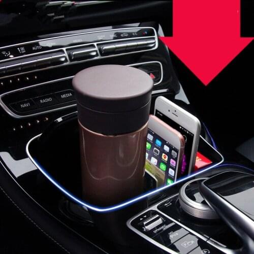 Professional Auto Interior Modifcation Supplier Cup Storage Box For Benz E200L E300L GLC C Z2EA578