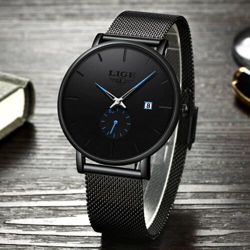 2021 LIGE New Sports Mens Watches Top Luxury Brand Watch For Men Silicone Wristwatch Waterproof Quartz Clocks Relogio Masculino