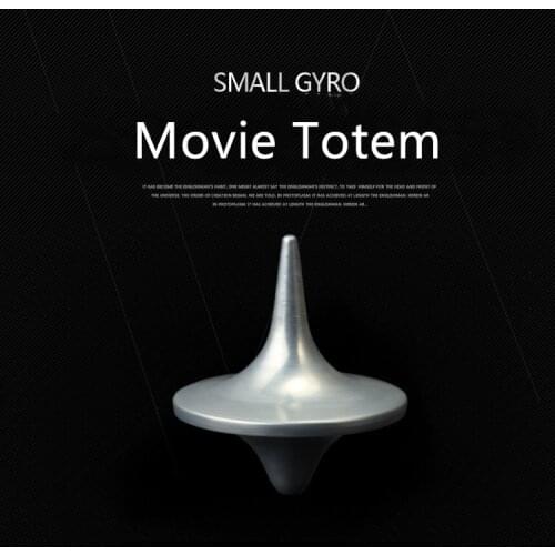 Metal Gyro Great Accurate Silver Spinning Top Hot Movie Totem Print Spinning Mini Fidget Spinner Fidget Spinner Flower Gift Box
