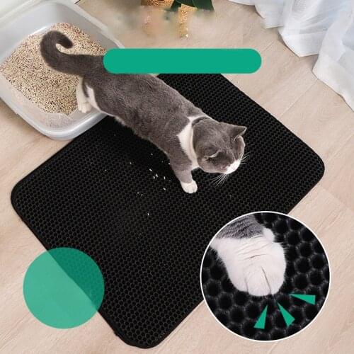 Cat litter mat pet products cushion accessories mat for cats litter tray box for rug sand cleaning supplies Closed sandbox