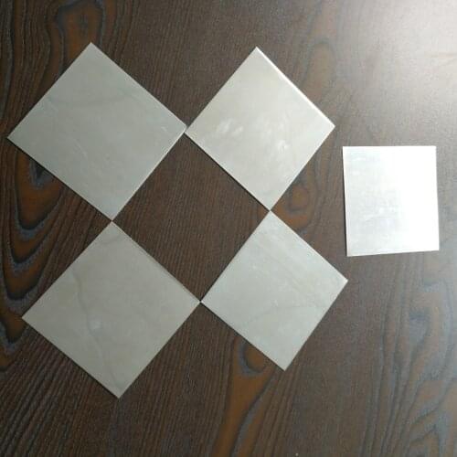 5pcs/set NEW Pure Zinc Zn Sheet Plate Metal Foil 100mm*100mm*0.5mm