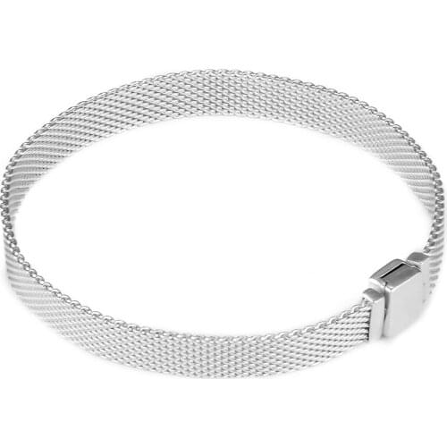 QANDOCCI 925 Sterling Silver Reflexions Bracelets For Women Original Jewelry Making Fits For Reflexions Charms