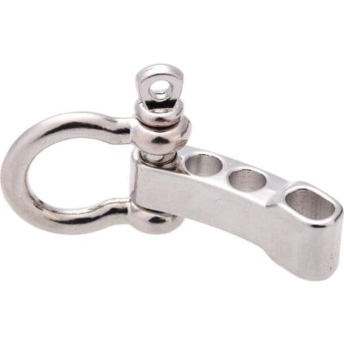 D bow Stainless Steel Adjustable 550 PARACORD PARACHUTE CORD LANYARD SURVIVE BRACELET SHACKLE BUCKLE accessory