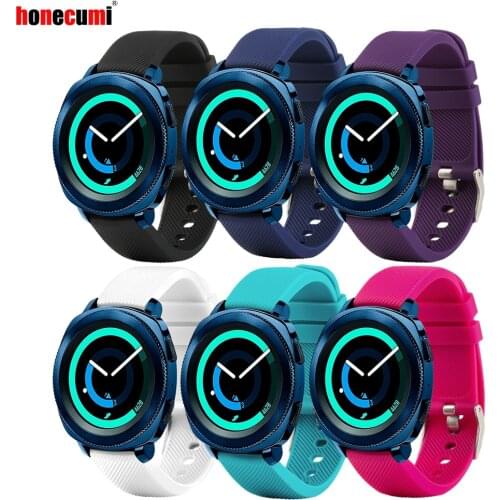 Honecumi For Samsung Gear Sport Band 20mm Silicone Watch Band Wrist Strap For Garmin Vivoactive 3 For Samsung Gear S2 Classic