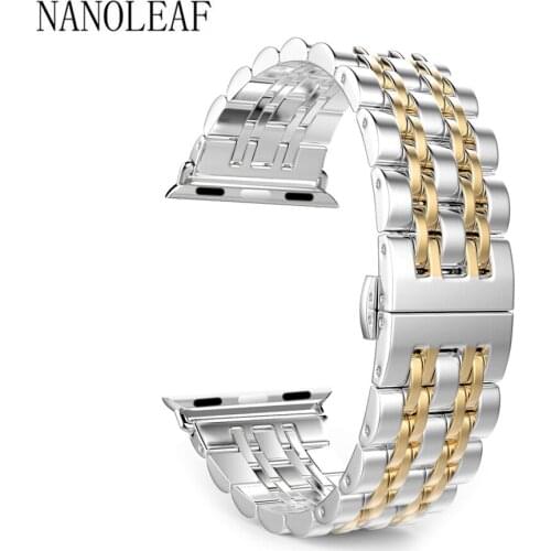 Stainless Steel Strap for Apple Watch Bands Series 6 SE 5 4 40MM 44MM 3 2 1 38MM 42MM Men Women Business Replacement Bracelet