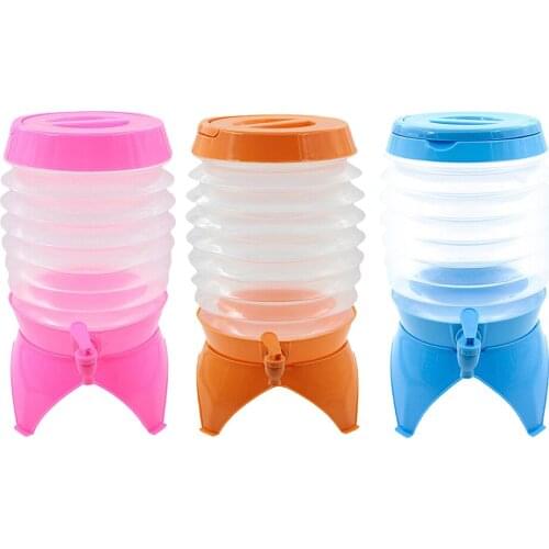 Collapsible Water Container 5.5LCarrier Jug for Outdoor Backpack Foldable Bucket