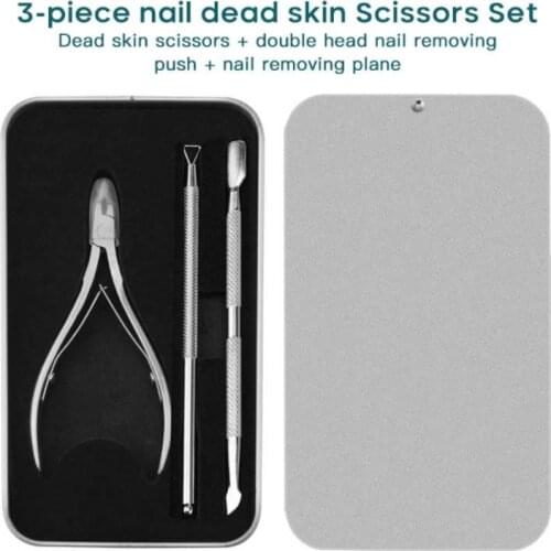 Nail Care Tools Stainless Steel Nail Cuticle Dead Skin Remover Professional Tweezer Clipper Set Scissor Plier Pusher Tool Set