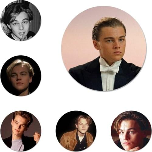 Leonardo DiCaprio Badge Brooch Pin Accessories For Clothes Backpack Decoration gift 58mm
