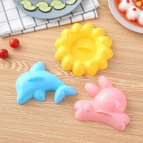 1 Set Kawaii Animal Rabbit Dolphin Seaweed Rice Box Mold DIY Vegetarian Mold Baby Food Mold Gadgets Kitchen Tools