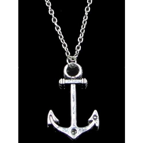 20pcs 33*20mm Anchor Sea Pendant Necklace Link Chain For Female Choker Necklace Creative Jewelry party Gift