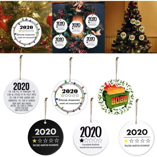 2020 Christmas Ornament Recommend Home Decoration Gift Christmas Creative for Friend Co-Worker Printed Image Souvenir D70