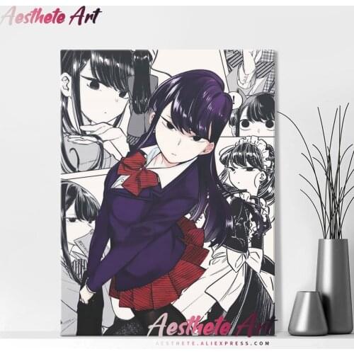 Komi Shouko Komi San Anime Decoration Home Decor Canvas Painting Living Room Manga Wall Art Pictures Posters Prints