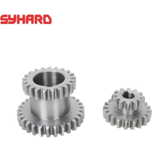 1set Fixed And Slide Duplicate Gear T29xT21&T20xT12 The Part Of Principal Axis CNC Machine Metal Transmission Gear