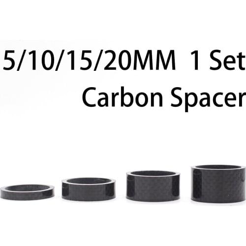 4 Complete carbon fibre bunks bicycle carbon spacer 28.6-31.8mm od2 headset headphones Cycling parts bicycle washer headset
