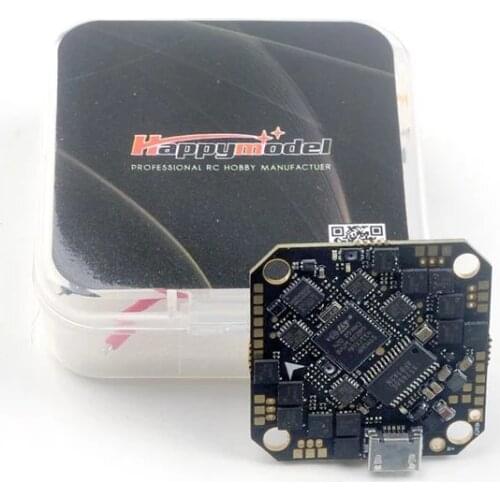 Happymodel CrazyF411 AIO F4 2-4S Flight Controller w/ Frsky Receiver & Built-in 20A BL_S ESC for RC FPV Racing Drone Toothpick