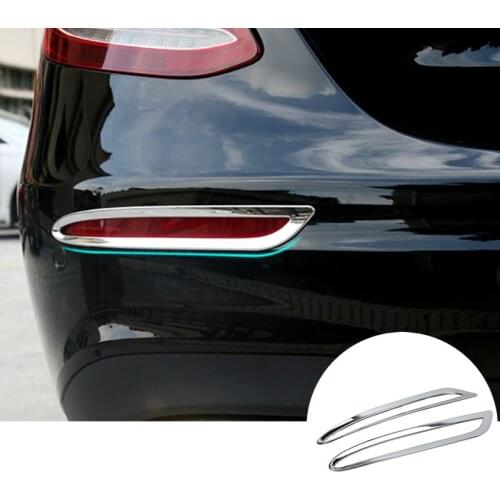 ABS Chrome Rear Fog Light Cover Trim 2pcs For Mercedes Benz E Class W213 S213 2017-2020 Car accesories interior Car Trim
