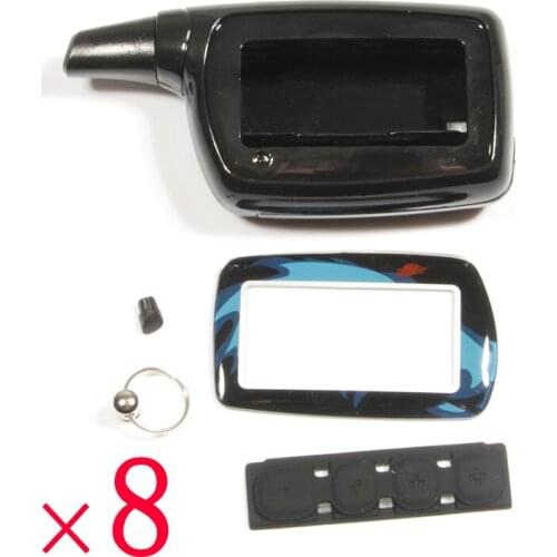 8 pcs/lot Russia version Body Case keychain for Logicar 4 1 2 3 5 6 i lcd remote two way car alarm system