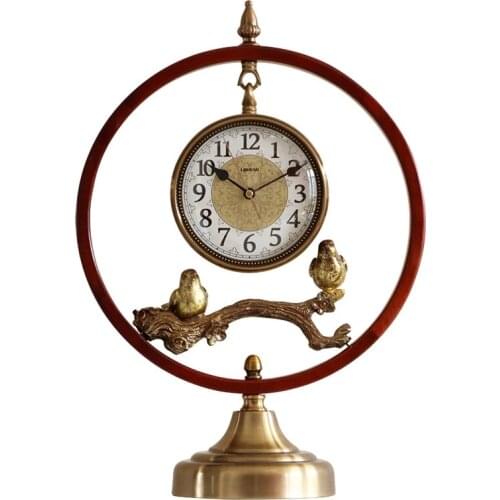 Creative pendulum clocks in large living room of new Chinese-style desk clocks Simple decorative art clocks for household sittin