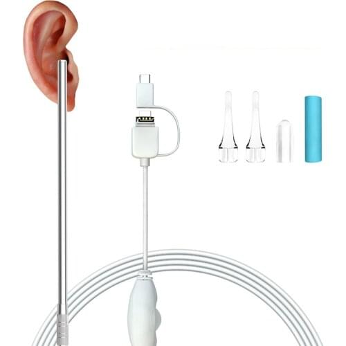 Ear Cleaning Endoscope Spoon Functional Diagnostic Tool Ear Clean Earwax Clean Tool Ear Spoon Earpick Otoscope Visual Ear Spoon