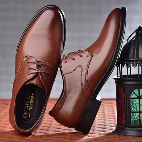 MAKEACE Mens Leather Shoes