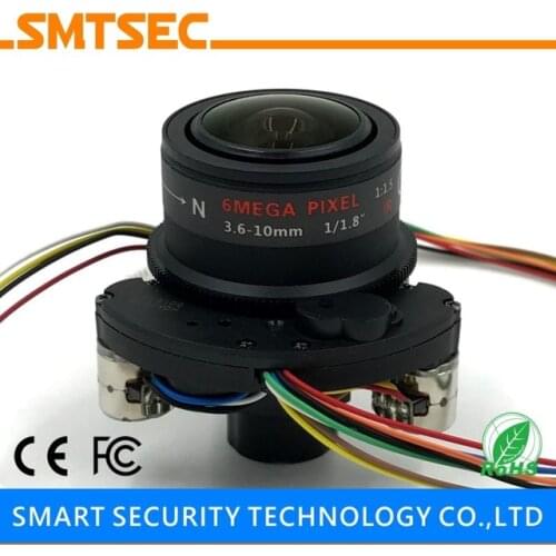 3.6-10 mm CCTV Motorized Zoom Lens F1.5 1/1.8" Megapixel Motor Zoom Motor Focus (SL-3610MFZ6)