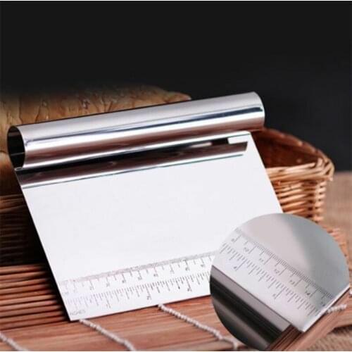 Stainless Steel Bake Tools Scraper Scraping Panel &Scale Cake Cutting Board Lot
