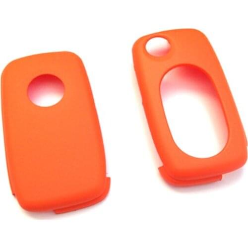 Orange Remote Key Protection Case OVAL Key Pad 2 3 Button For VW Golf Jetta MK4