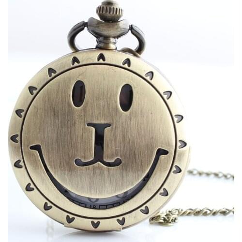 Punk chain on the neck Cute style Watch Clock smile pendant gothic grunge chain aesthetic ladies necklace jewelry accessory
