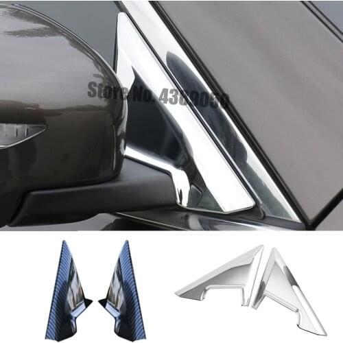 For Nissan X Trail X-trail T32 2014 - 2019 ABS Front A-pillar Mirror Bracket Trim Frame Cover Decorative Car styling Accessories