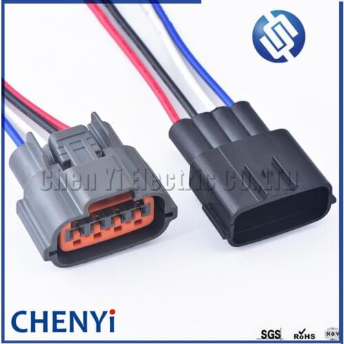 4 Pin (2.2) Gasoline Pump Plug Alternator Repair Connector oxygen sensor plug For Nissan Mitsubishi 6098-0144 With 15cm harness