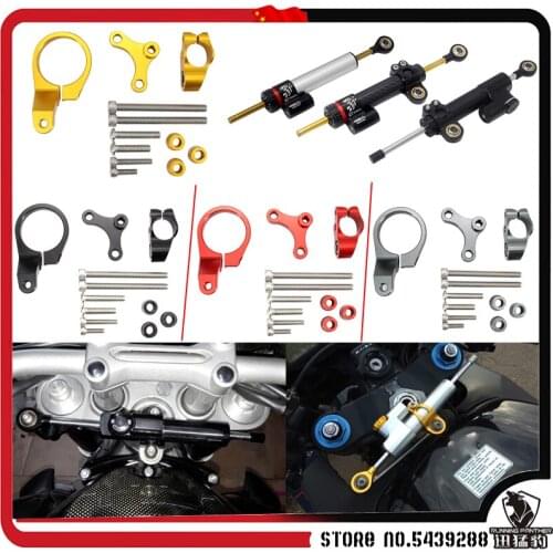 Motorcycles Adjustable Steering Stabilize Damper Bracket Mount Support Kit Accessories for honda cbr650r cbr 650r cbr 650 r