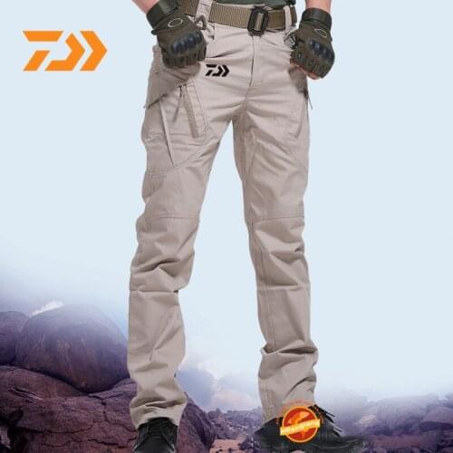 2021 New Daiwa Breathable Waterproof Fishing Pants Camouflage Hiking Hunting Camping Outdoor Wear Thin Spring Fishing Clothes