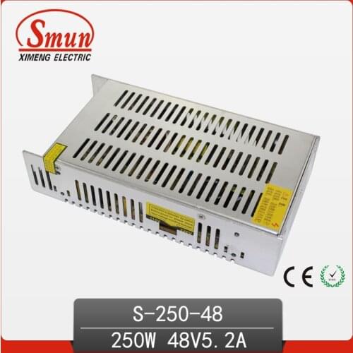 SMUN High Quality and Efficiency 250W 48V 5A Single Output AC/DC Switching Power Supply
