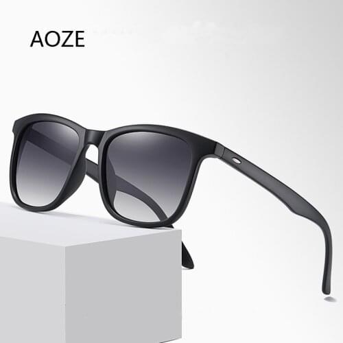 AOZE 2020 Vintage Fashion Unisex Polarized Gradient Sunglasses Brand Designer Mirror Sunglases Polar Driving Shades Male UV400