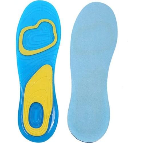 Sport Insole Pad for Shoes Gel Shock-absorbing Shoe Inserts for Walking, Running, Hiking Men Women Cushion Soles Pain Relieve