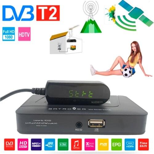 Russian Manual dvb t2 tv tuner Tv box t2 TV BOX Monitor Adapter USB2.0 Tuner Receiver Satellite Decoder Dvbt2 Russian Manual