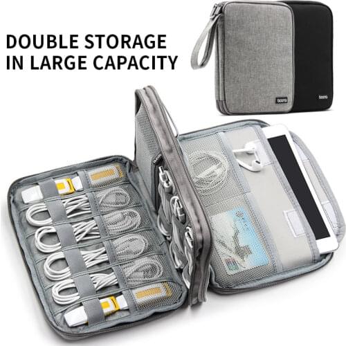 Baona Digital Storage Bag Headphone Cable Storage Bag Ipad Digital Protective Sleeve Mobile Phone Data Cable Storage Bag Box